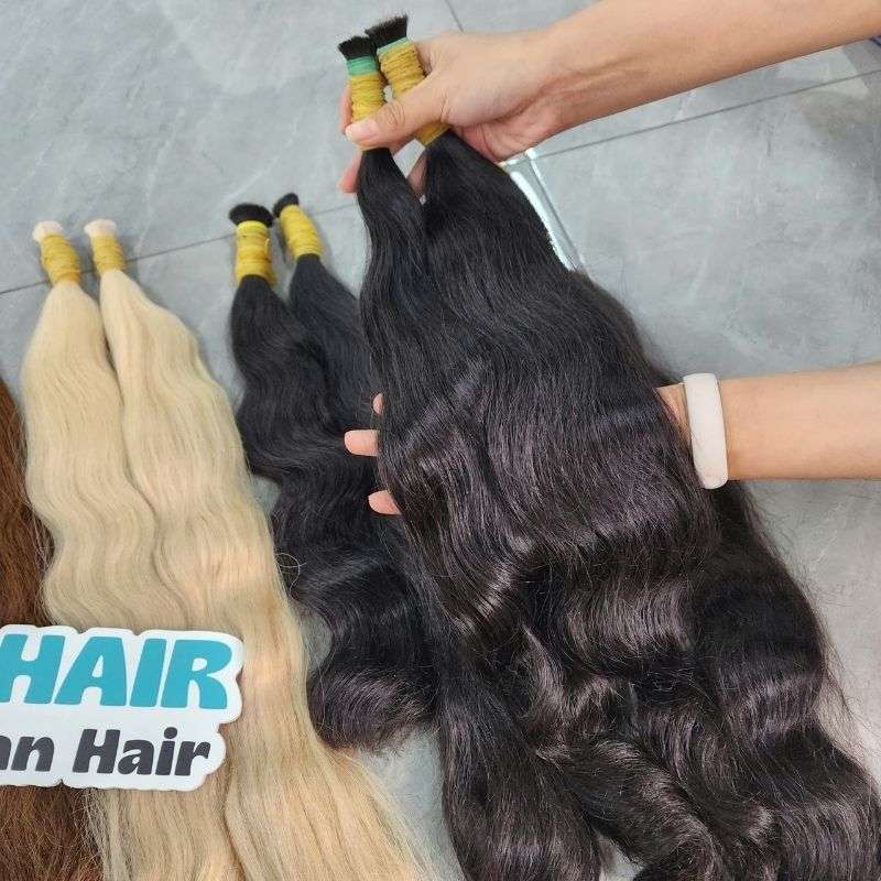 Body wave human hair extensions bulk hair