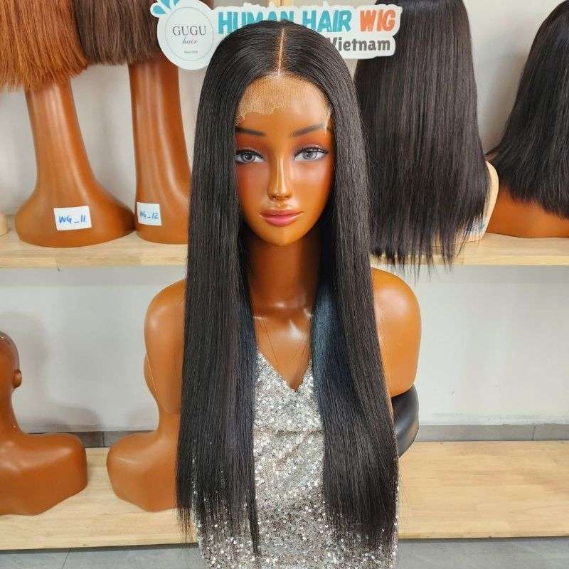 HD Lace Super Natural Bone Straight Glueless 4x4 Closure Lace Wig