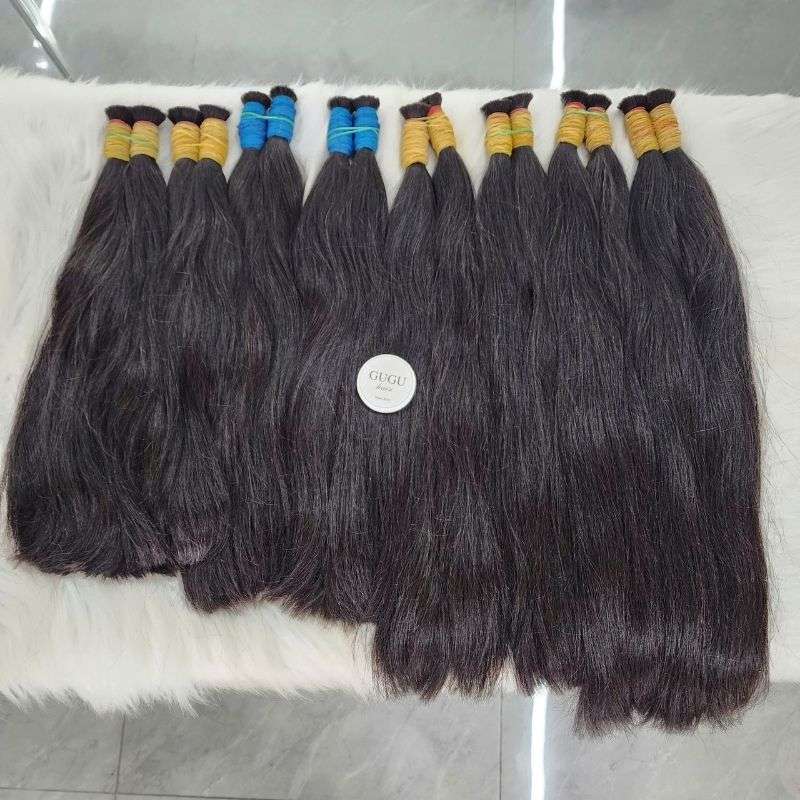 Premium Black Natural Straight Bundles Human Hair Extensions