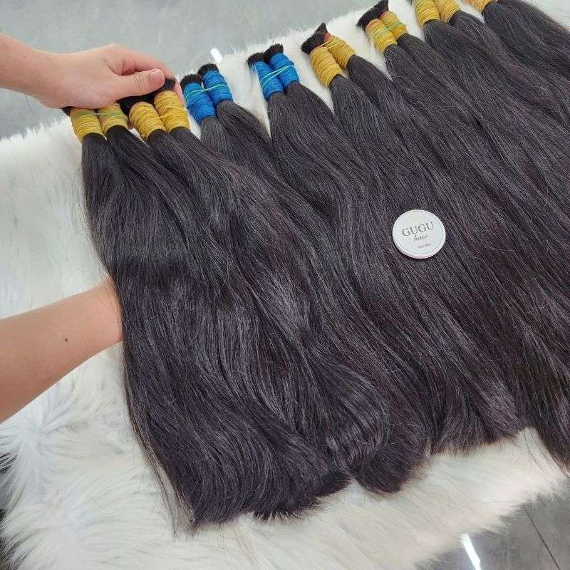 Premium Black Natural Straight Bundles Human Hair Extensions