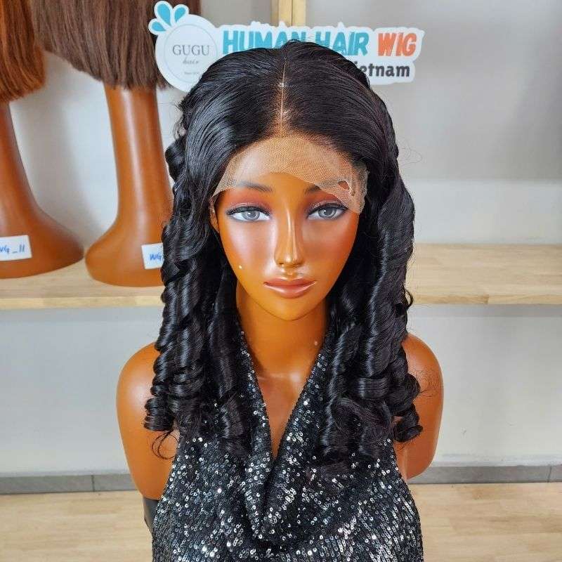 Premium Bouncy Curly Human Hair Wig