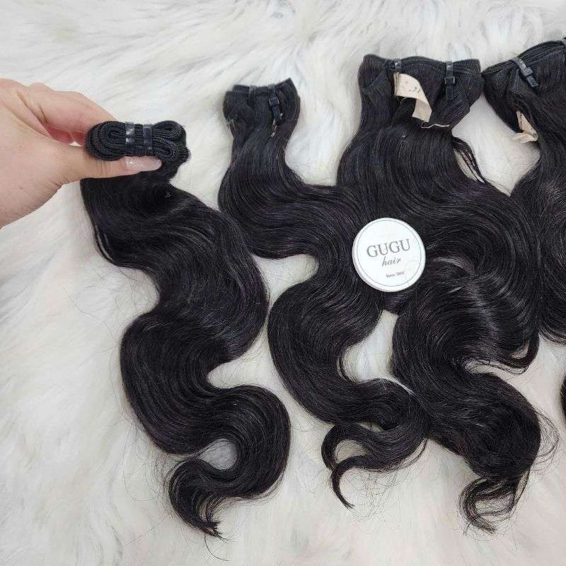 Double Drawn Body Wave Weft Hair Extensions - GUGU HAIR