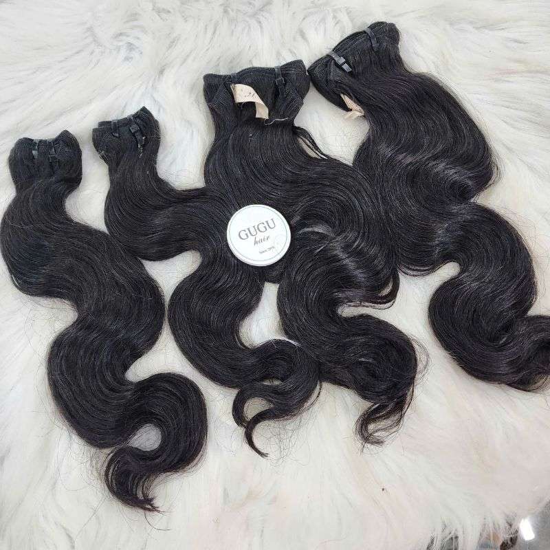 Double Drawn Body Wave Weft Hair Extensions - GUGU HAIR