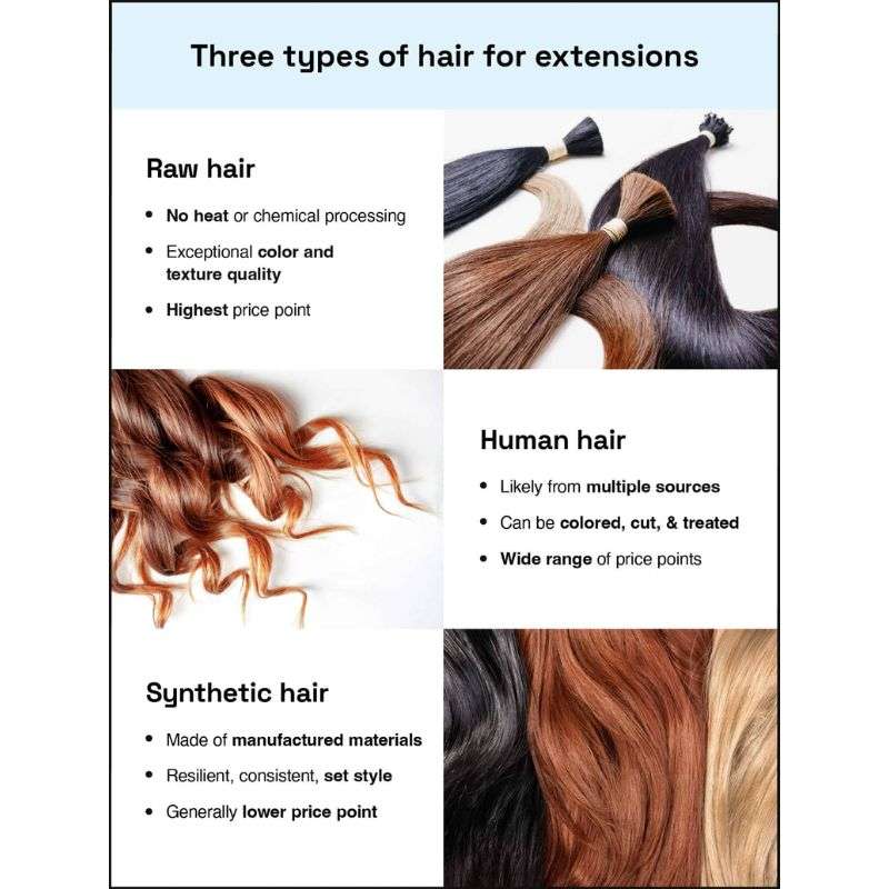 Raw Hair Extensions for Ultimate Volume & Shine 4 Best Types of Raw Hair Extensions