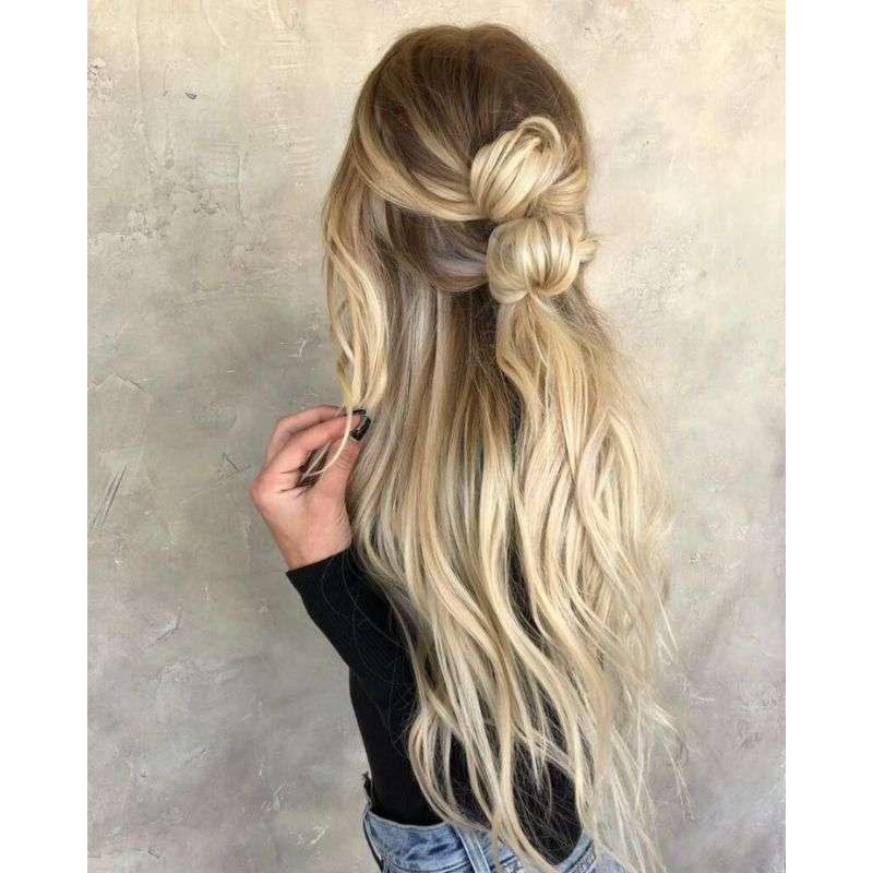 Half-Bun Hairstyles
