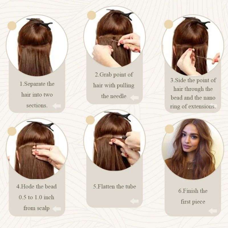 How Nano-Tip Hair Extensions Are Applied