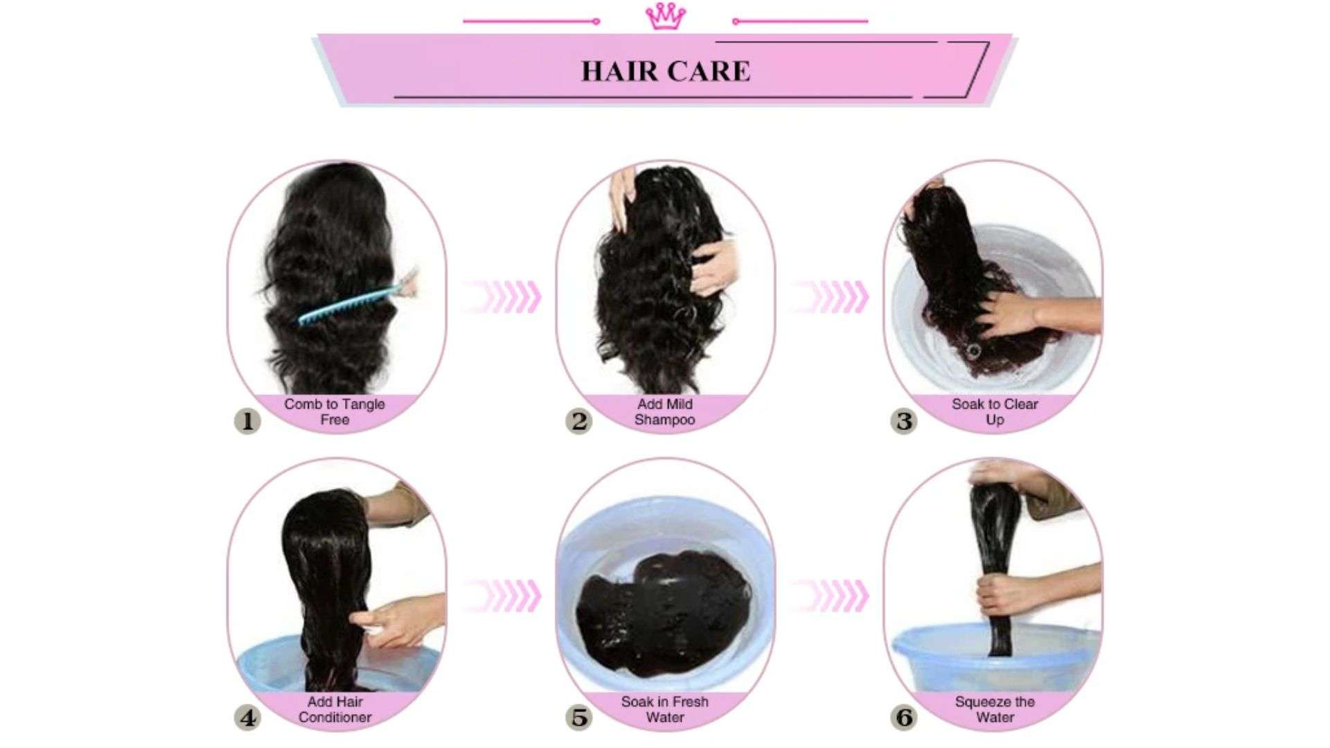 The Ultimate Guide on How to Wash Wigs and Hair Extensions Properly 5 How to Care for Your 30-Inch Super Double Drawn Hair