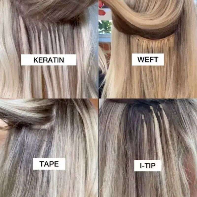 Types of Weft Hair Extensions