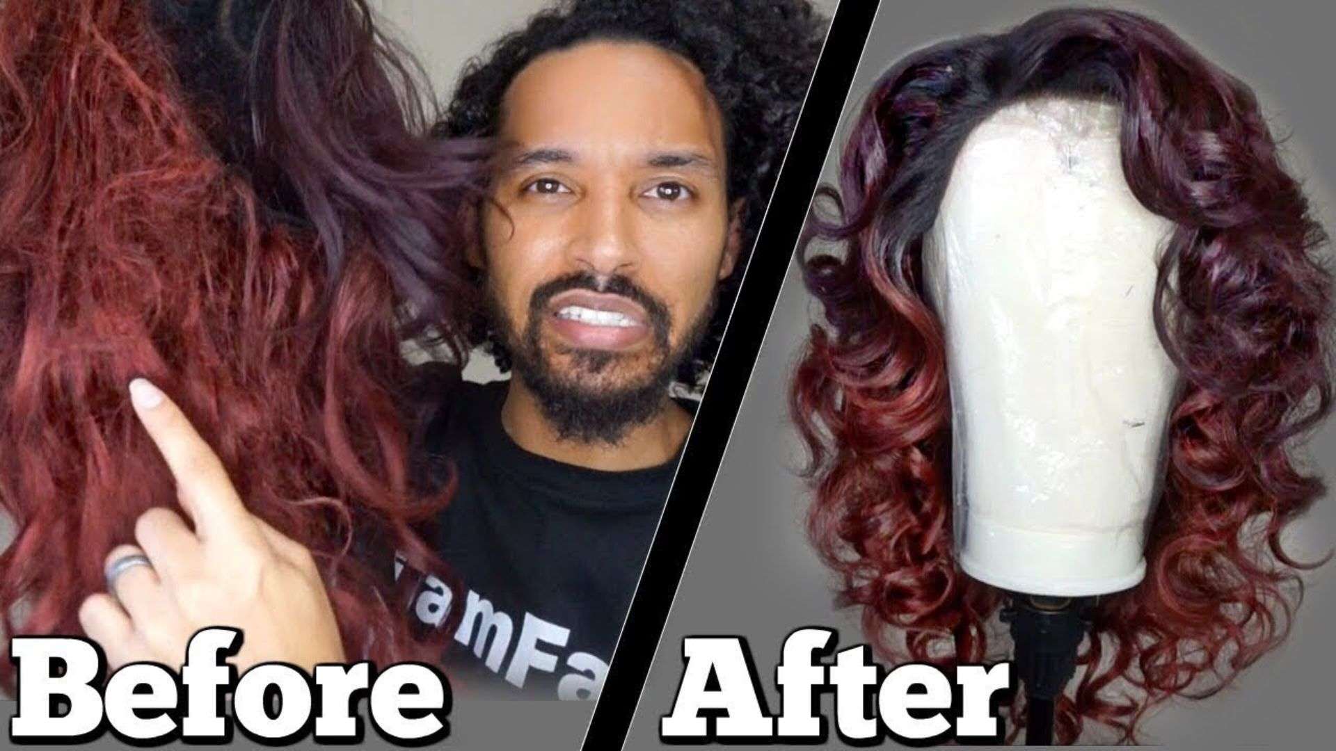 how-to-restore-curly-human-hair-wig-before-after