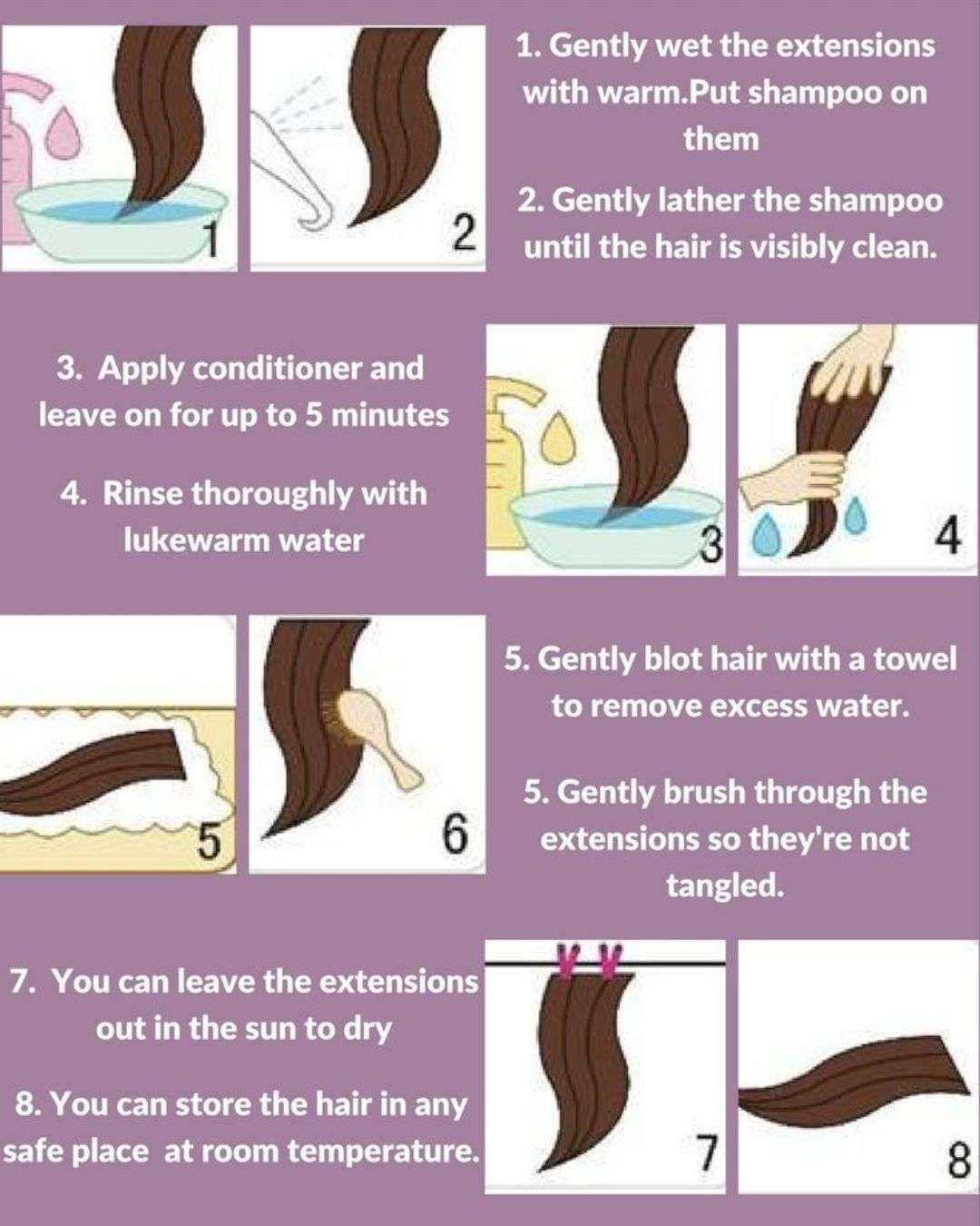 Curly Tape-In Hair Extensions: The Easiest Way to Add Volume 7 how to wash hair extensions