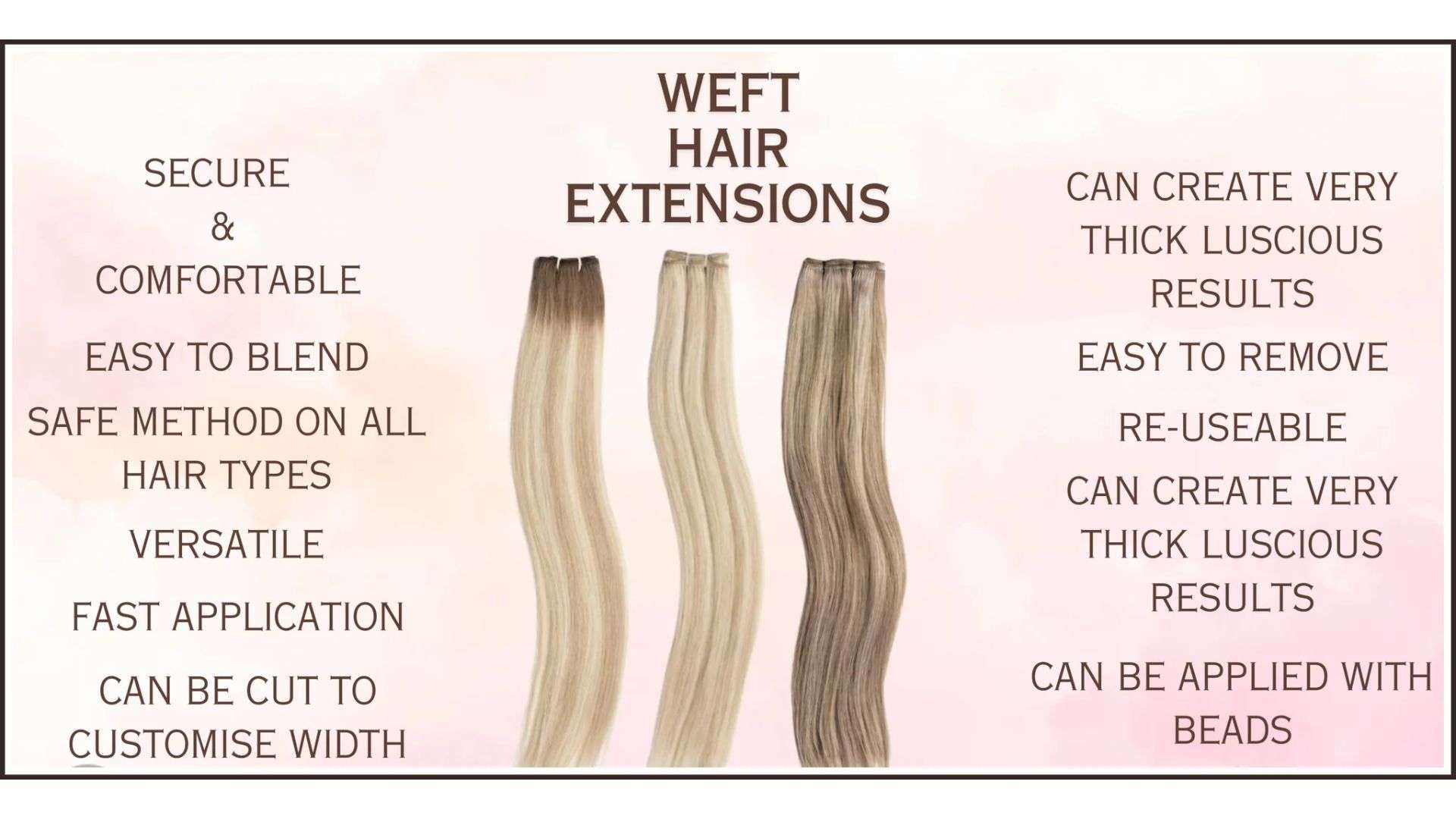 weft hair extensions
