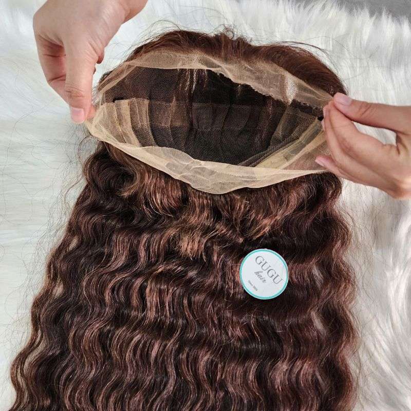 Medium Brown Curly Full Lace Wig | 100% Vietnamese Human Hair 11 Full Lace Wig #4 – Medium Brown (2)