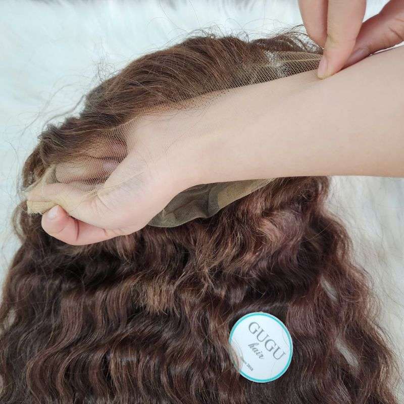 Medium Brown Curly Full Lace Wig | 100% Vietnamese Human Hair 10 Full Lace Wig #4 – Medium Brown