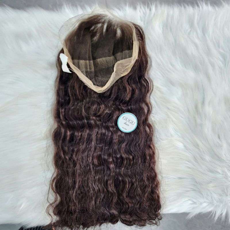 Dark Brown Curly Full Lace Wig | 100% Vietnamese Human Hair 9 Full Lace Wig Color #2 – Dark Brown (7)