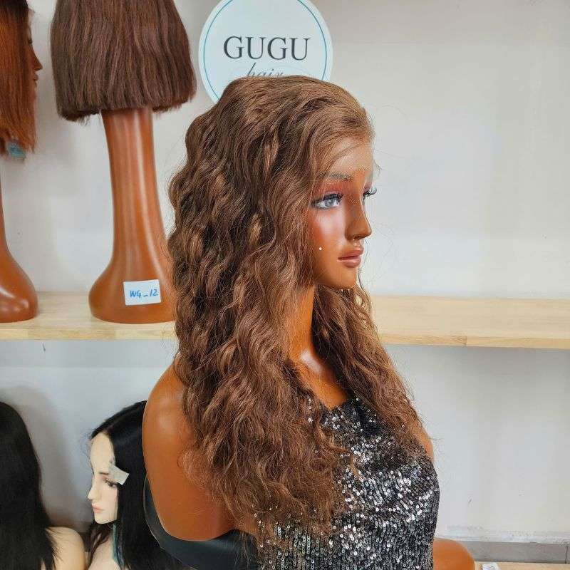Chestnut Brown Full Lace Wig | 100% Human Hair | GUGU HAIR 3 Full Lace Wig – Chestnut Brown (3)