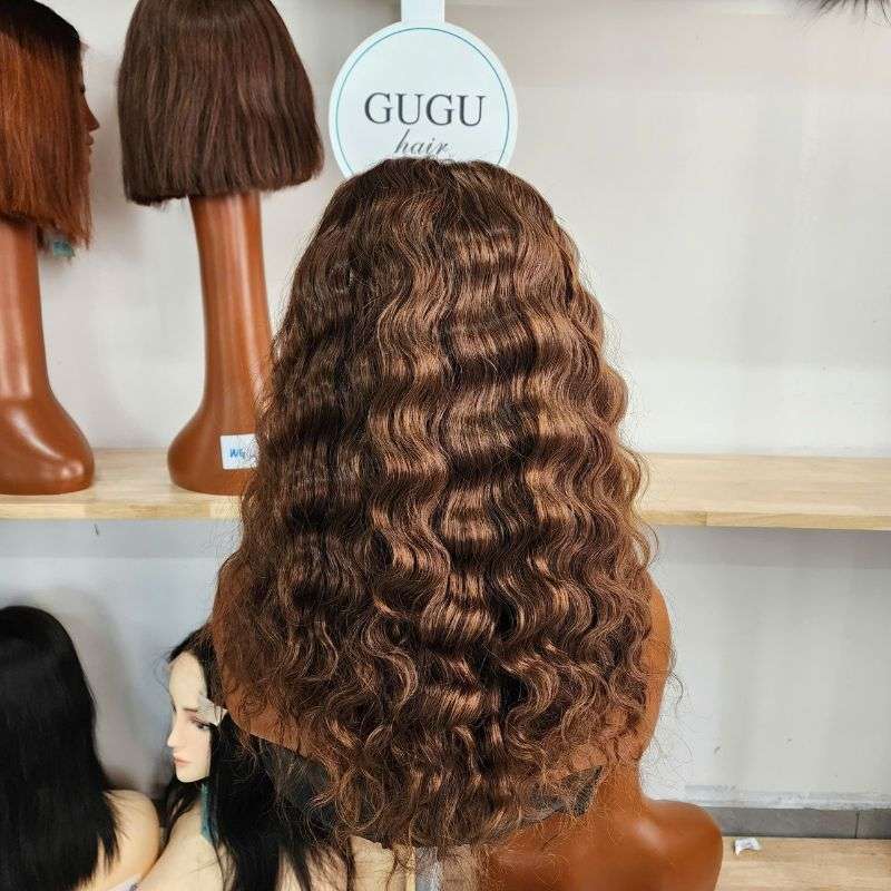 Chestnut Brown Full Lace Wig | 100% Human Hair | GUGU HAIR 6 Full Lace Wig – Chestnut Brown (5)