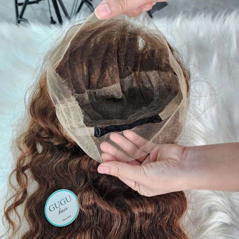 Chestnut Brown Full Lace Wig | 100% Human Hair | GUGU HAIR 7 Full Lace Wig – Chestnut Brown (6)