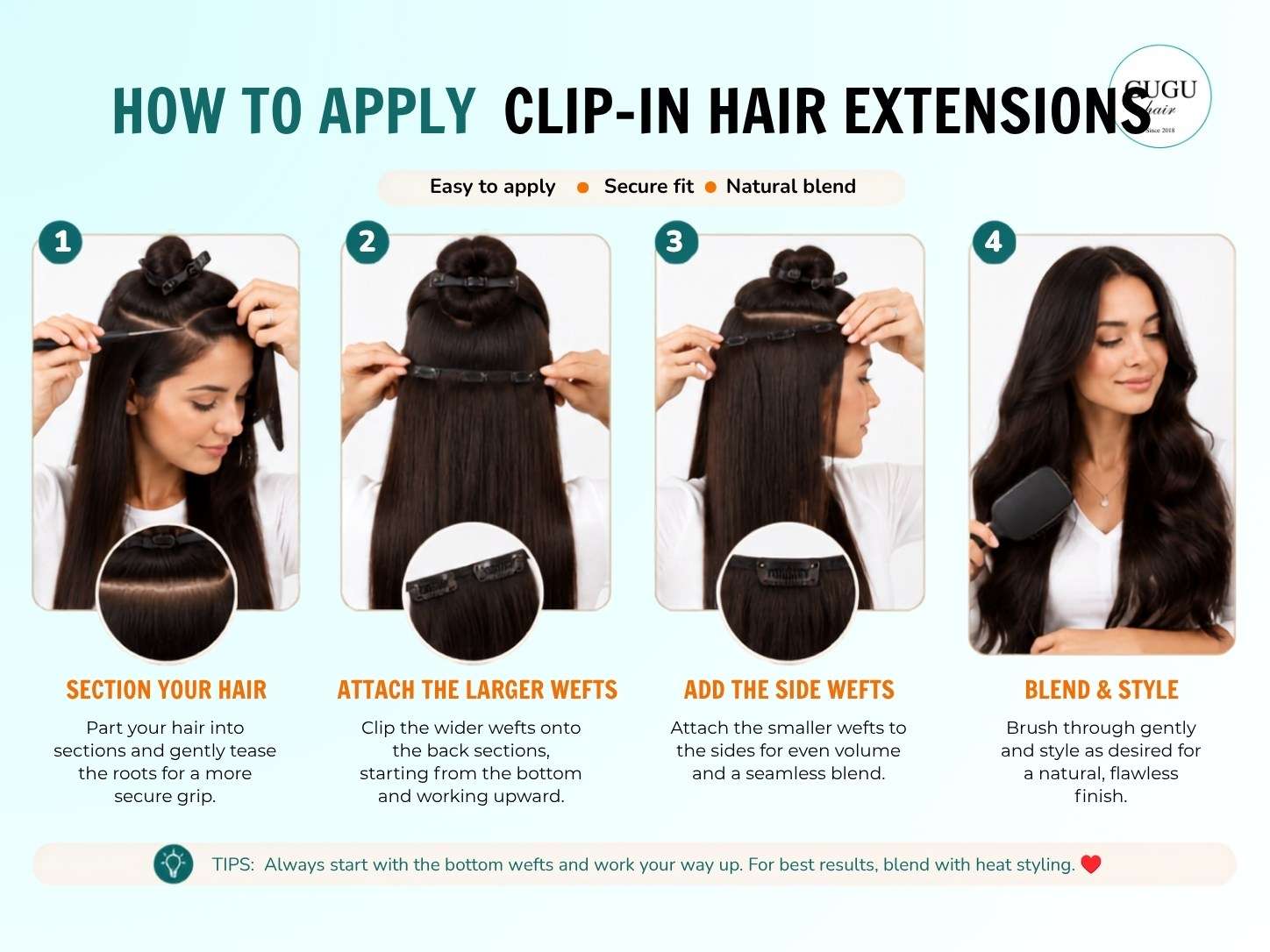 How to Apply Clip-in Hair Extensions