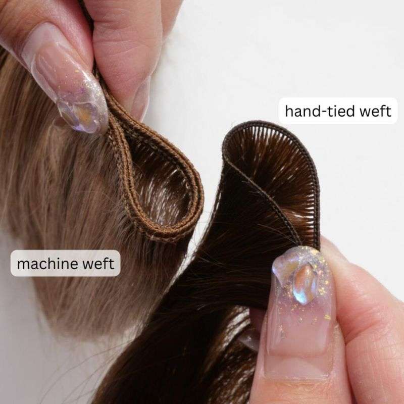 Machine vs. Hand-tied Weft Hair: Which One Should You Choose? 1 Machine Weft Hair