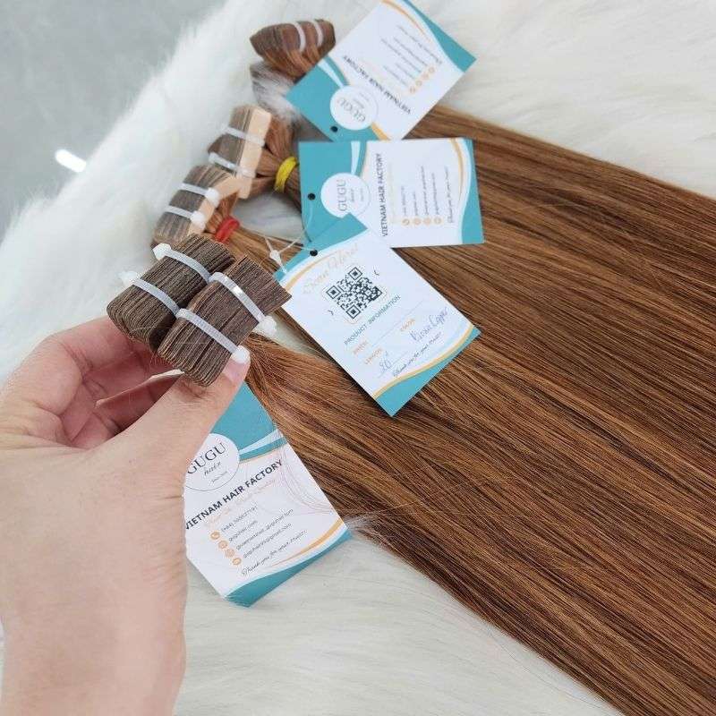 Color 6A Light Ash Brown Tape-In Extensions 3 #6A Light Ash Brown Tape-In Extensions