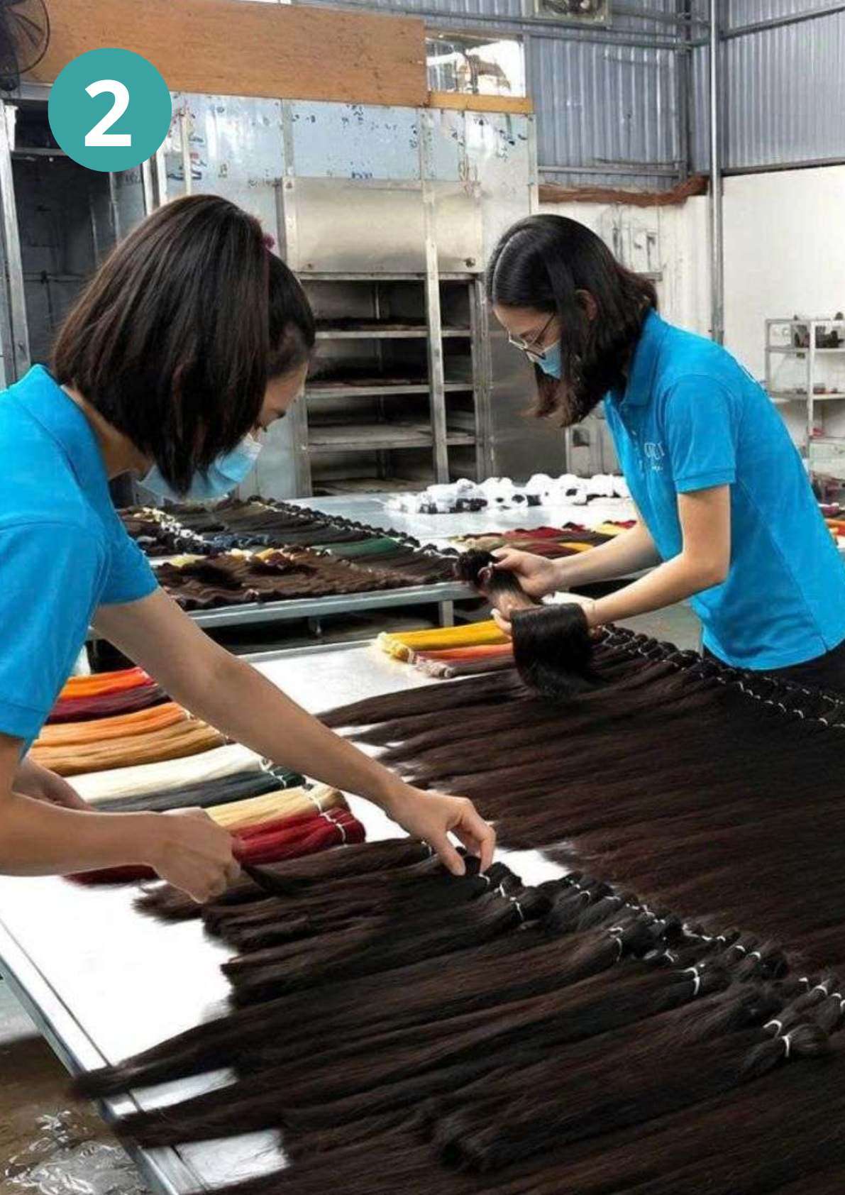 Vietnamese Hair Factory | Human Hair Manufacturer | GUGU HAIR 138 Hair Sorting