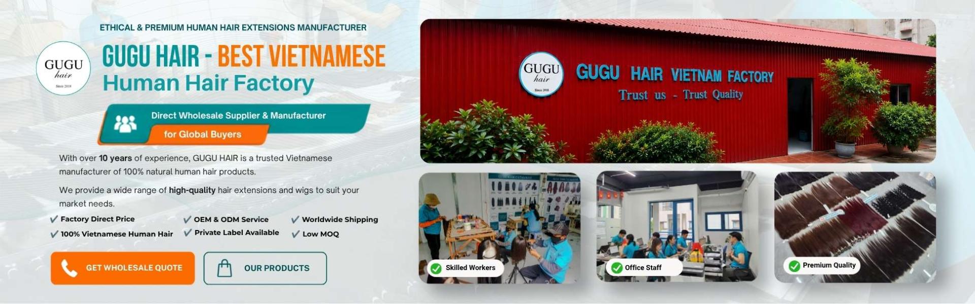 Vietnamese Hair Factory –Premium Human Hair Manufacturer in Vietnam
