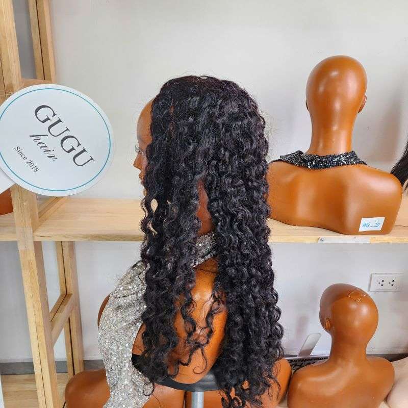 Burmese Curly Half Wig Made from 100% Vietnamese Human Hair 2 burmese curly Half wig