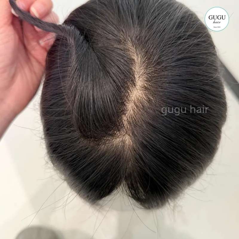 Human Hair Topper for Thinning Hair | Vietnamese Human Hair | GUGU HAIR 10 best human hair toppers for women 5