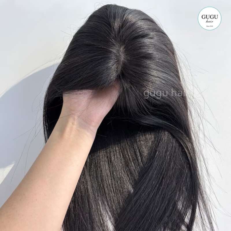Human Hair Topper for Thinning Hair | Vietnamese Human Hair | GUGU HAIR 4 Human Hair Topper for Thinning Hair | Vietnamese Human Hair | GUGU HAIR - Image 4