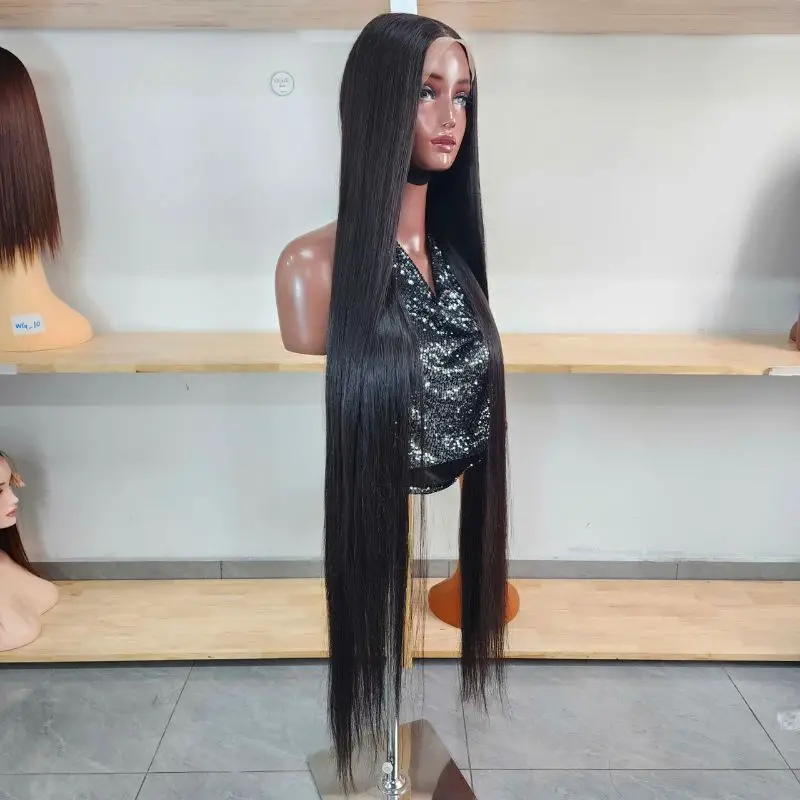 🎃Halloween Sale 27 40 Inch Bone Straight Wig Vietnamese human hair angled view