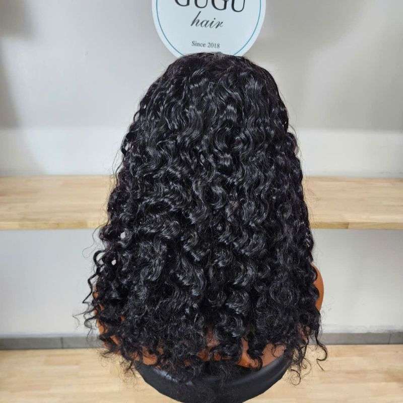 Burmese Curly Wig 20 Inch 5×5 Lace Human Hair | GUGU HAIR 4 20 Inch Burmese Curly Wig Back View