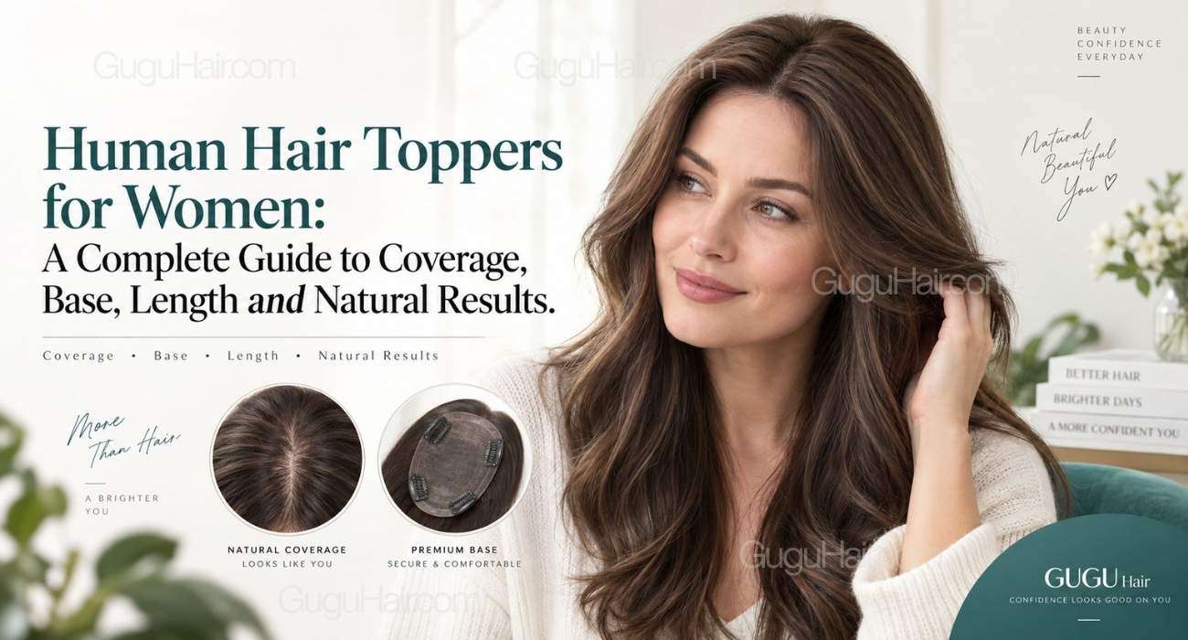 Human Hair Toppers for Women
