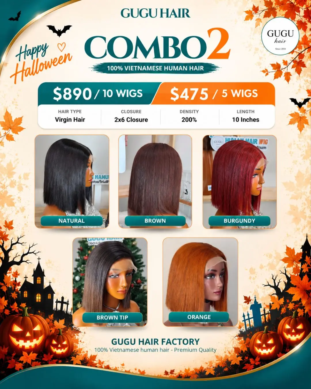 GUGU Halloween Wig Collection 2