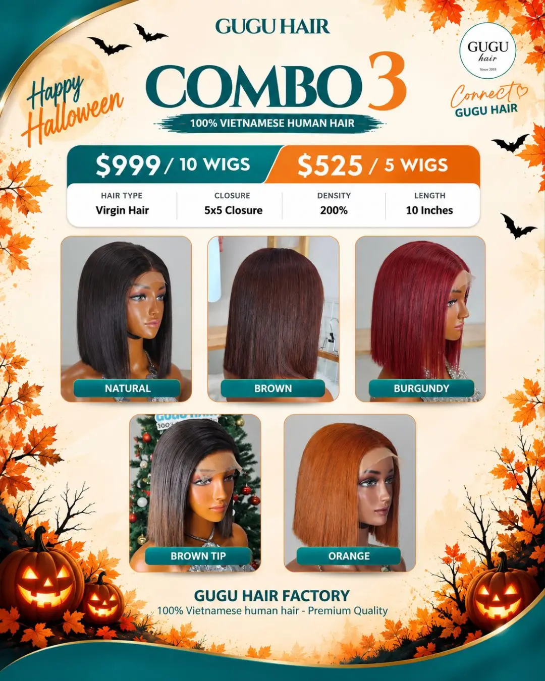 GUGU Halloween Wig Collection 3