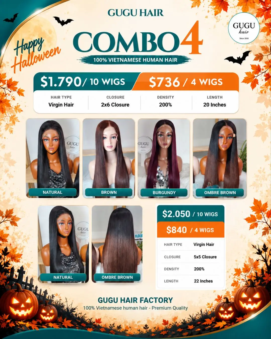 GUGU Halloween Wig Collection 4