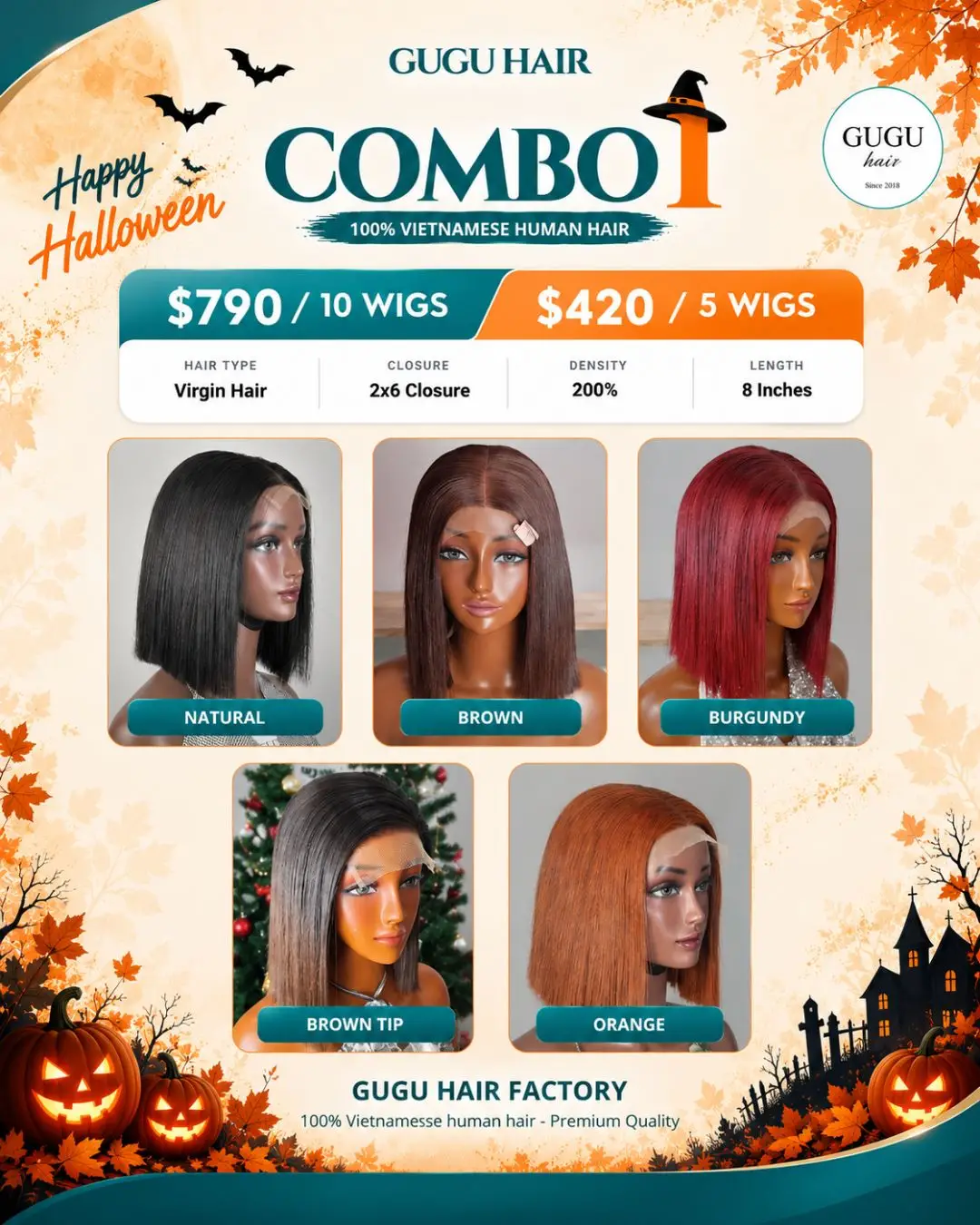 GUGU Halloween Wig Collection