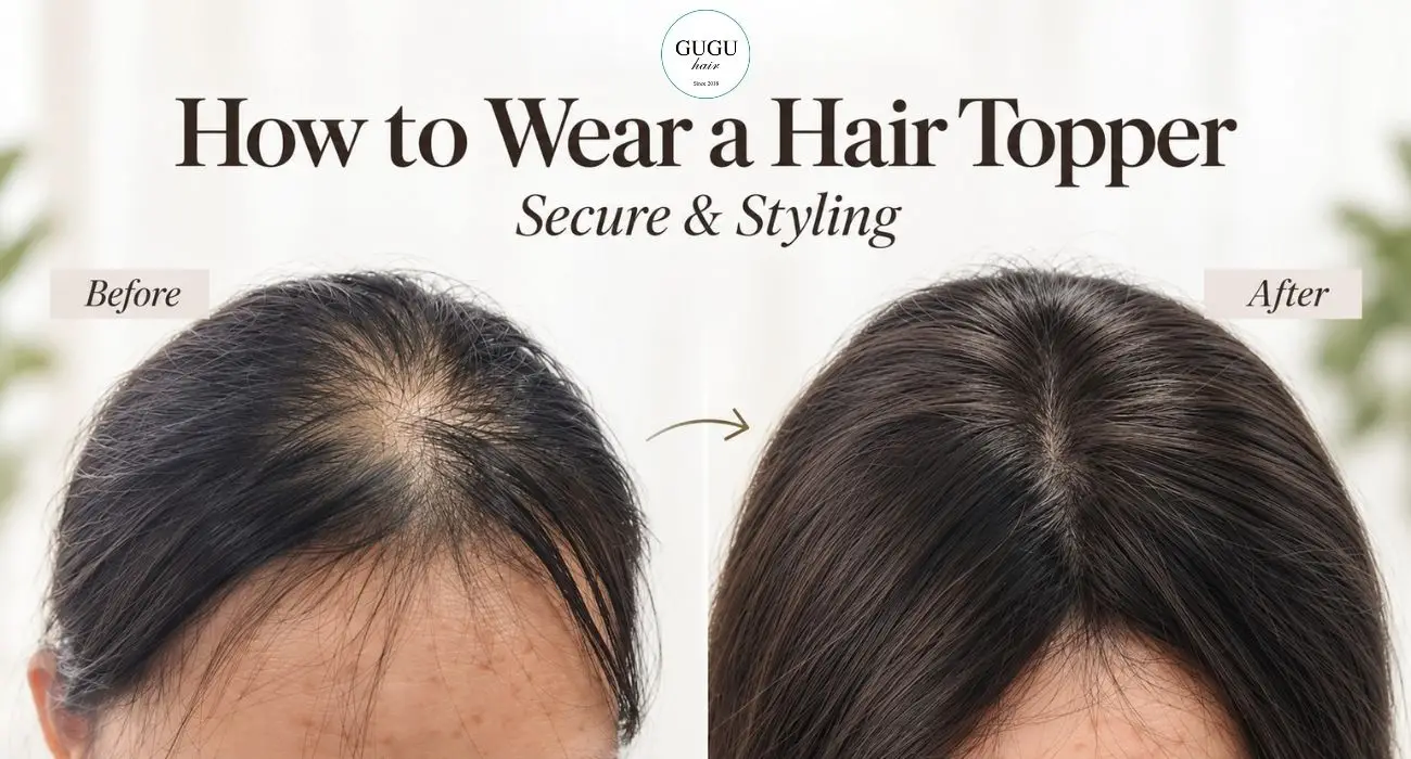 How to wear a hair topper: Secure and Styling
