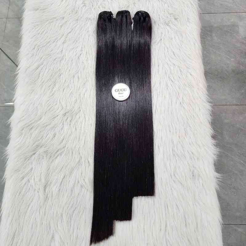 Natural Black Straight Weft Hair Vietnamese Human Hair – GUGU Hair