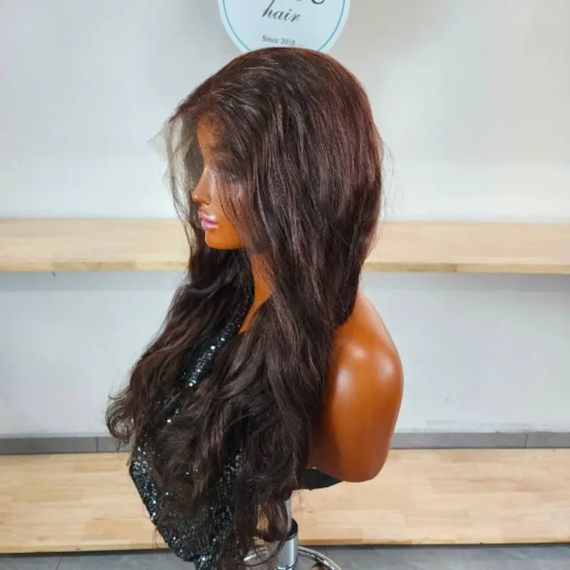 Super Dense Body Wave Wig 200% density angle