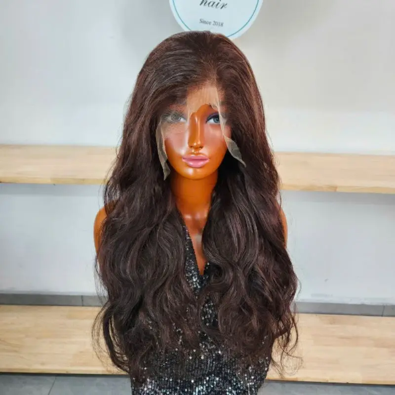 Super Dense Body Wave Wig 200% density front view