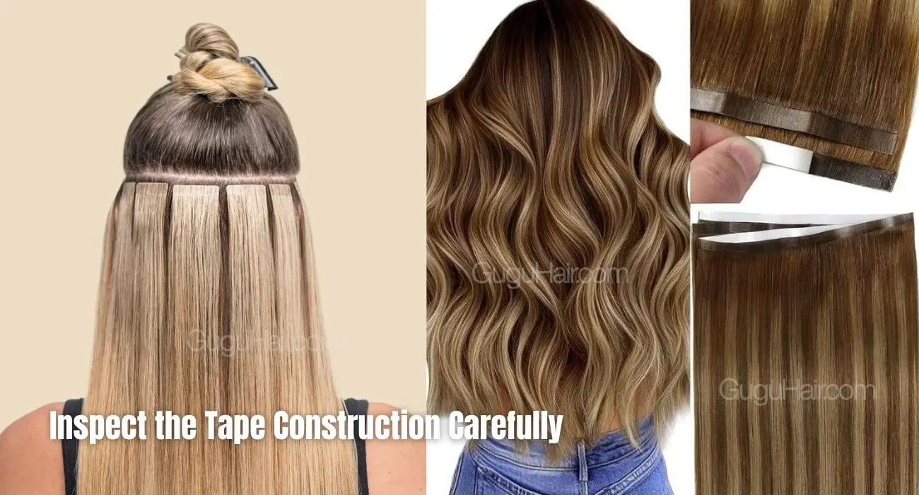 Tape in hair extensions wholesale: What Hair Businesses Should Check 1 The attachment area is one of the most important parts of tape-in hair extensions