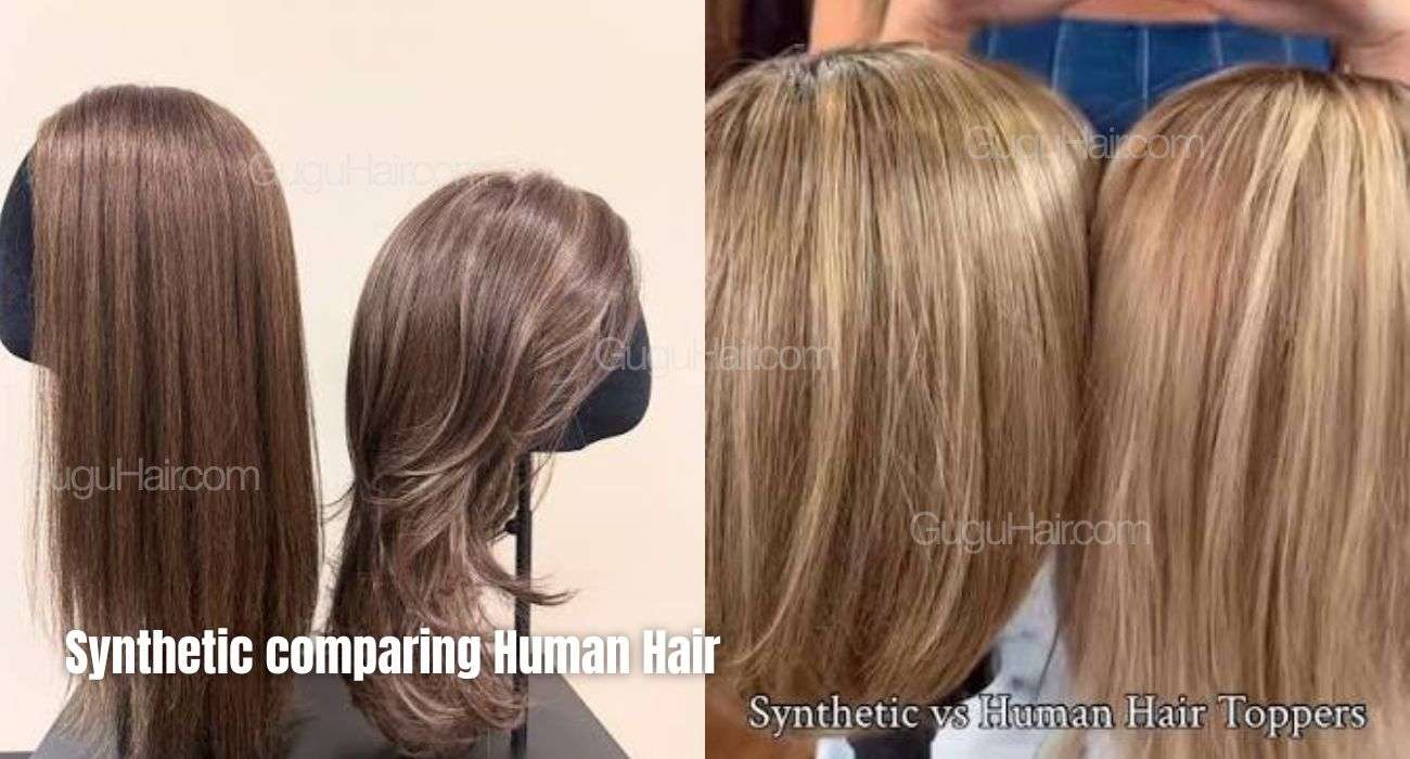 Human Hair Toppers for Women: A Complete Guide 7 Synthetic comparing Human Hair