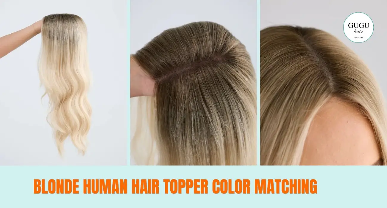 Best Hair Toppers for Women: How to Choose the Right One 4 blonde human hair topper color matching