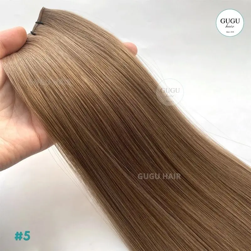 Vietnamese Hair Factory | Human Hair Manufacturer | GUGU HAIR 91 Genius Wefts Hair Extensions 22 Inch Bone Straight #5 Color– Vietnamese Human Hair
