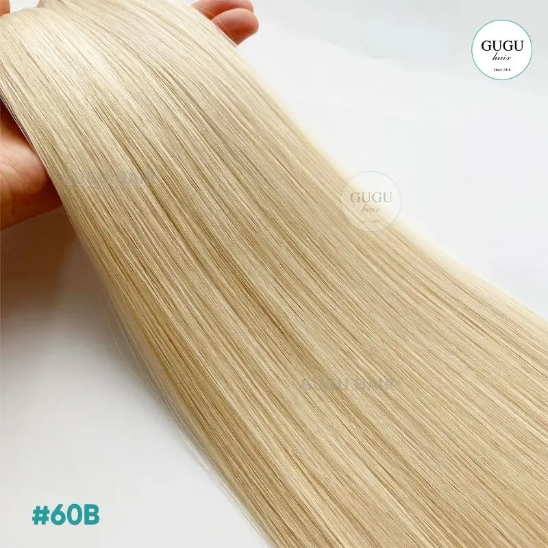 Vietnamese Hair Factory | Human Hair Manufacturer | GUGU HAIR 84 Genius Weft Extensions #60B Blonde – Vietnamese Human Hair