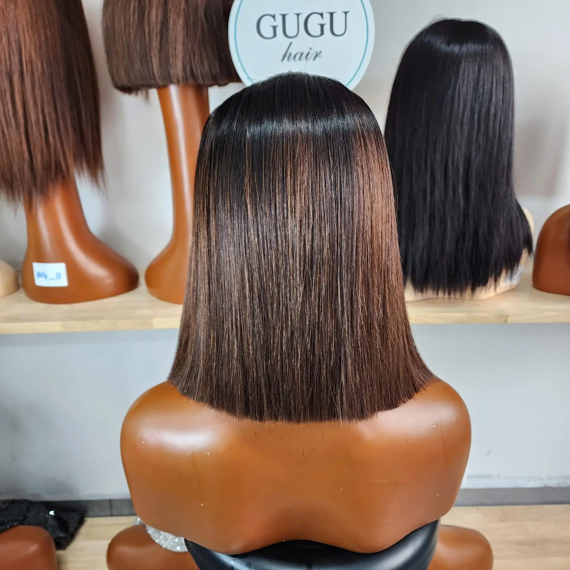 10 Inch Glueless Bob Human Hair Wig – Short Straight Wig 4 10 Inch Glueless Bob Human Hair Wig – Short Straight Wig - Image 4