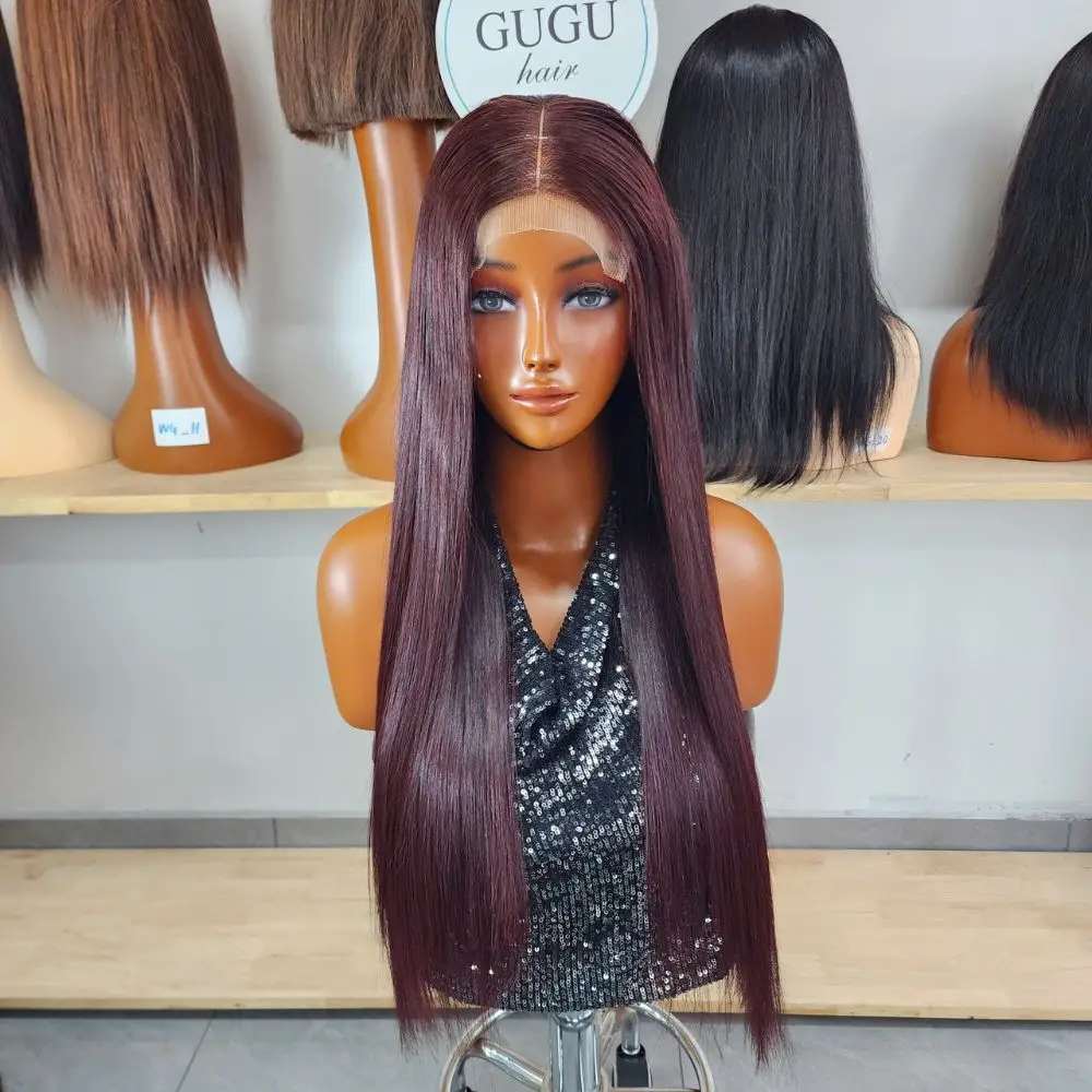 22 Inch Straight Human Hair Wig – Long Silky Straight Wig | GUGU HAIR