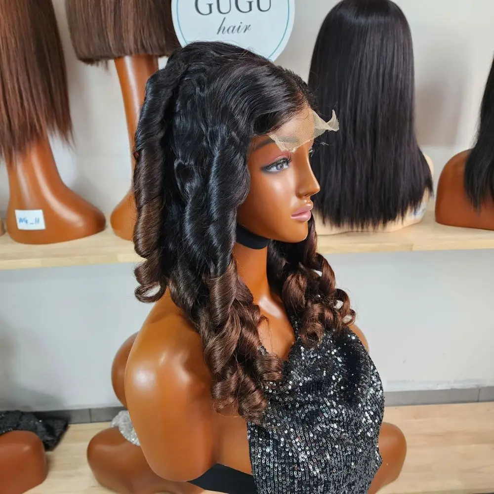 Vietnamese Hair Factory | Human Hair Manufacturer | GUGU HAIR 101 Bouncy Curl Super Double Drawn Human Hair Wig 4