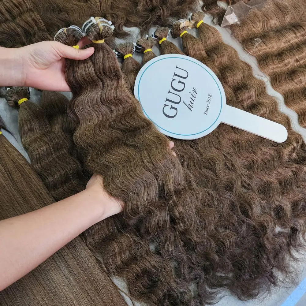 High Quality Tape In Hair Extensions 100% Vietnamese Human Hair, Premium Soft Silky Natural Straight Hair 4 High Quality Tape In Hair Extensions 100% Vietnamese Human Hair, Premium Soft Silky Natural Straight Hair - Image 4