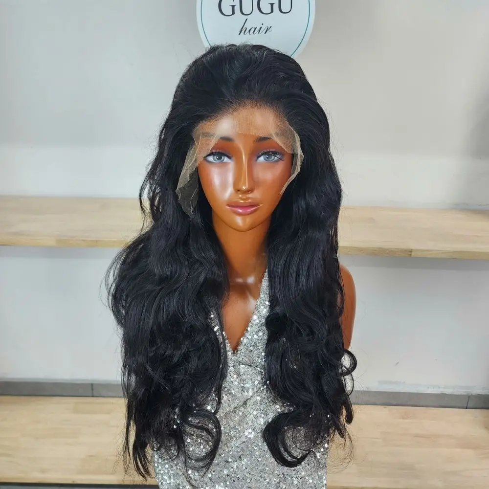 Vietnamese Hair 63 Black 26 inch Body Wave Wig Lace Front – 100% Vietnamese Human Hair, Pre-Plucked Hairline